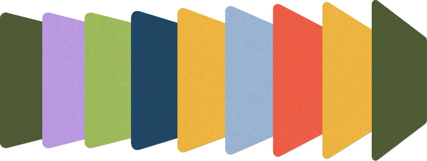Illustrated cards representing the Arab States